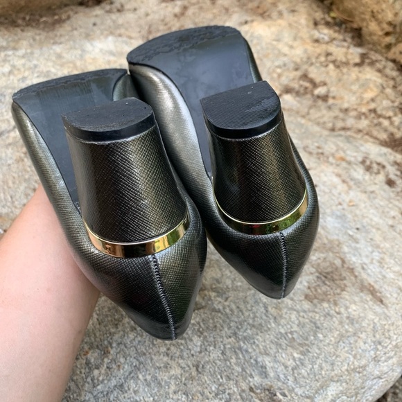 Soft Style Metallic Grey Silver Heels career wear business casual - Picture 8 of 12